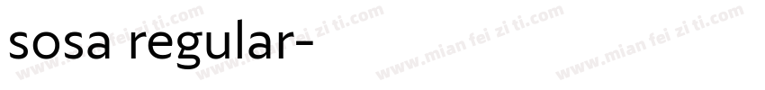 sosa regular字体转换